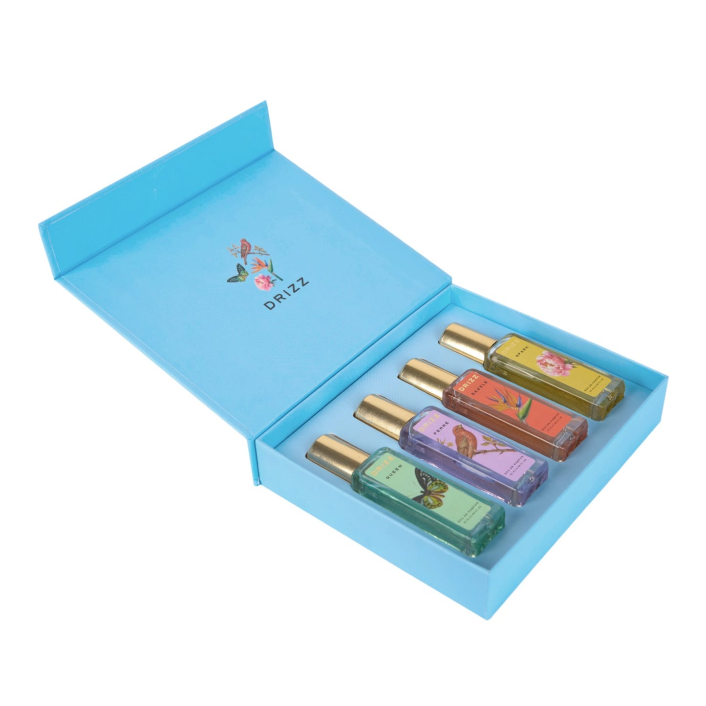 DRIZZ Fit for a Queen Luxury Women Eau De Parfum Gift Set 4x20ml for Women with Spark, Femme, Dazzle, Queen Perfumes