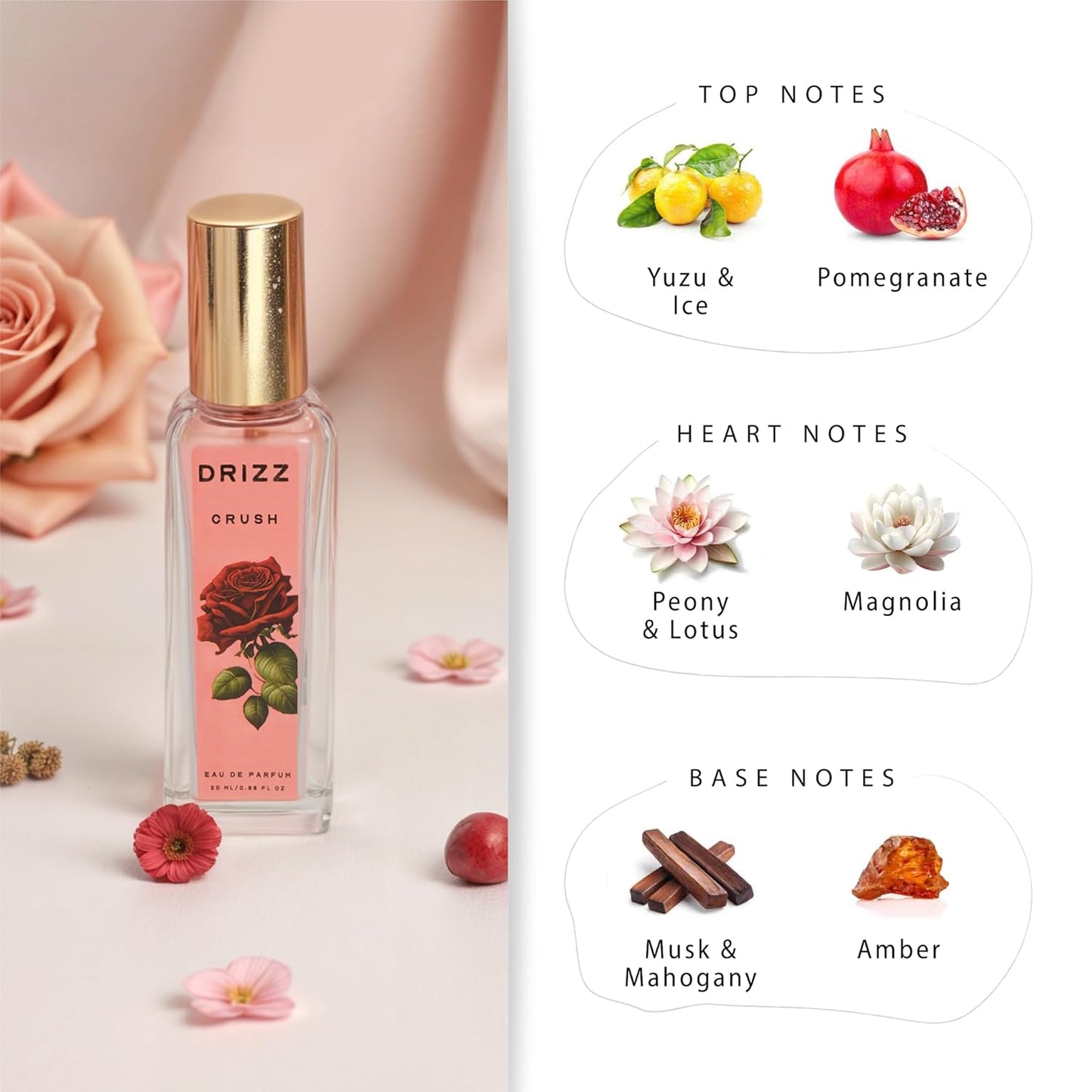 DRIZZ Crush Luxury Eau De Parfum for Women 20ml