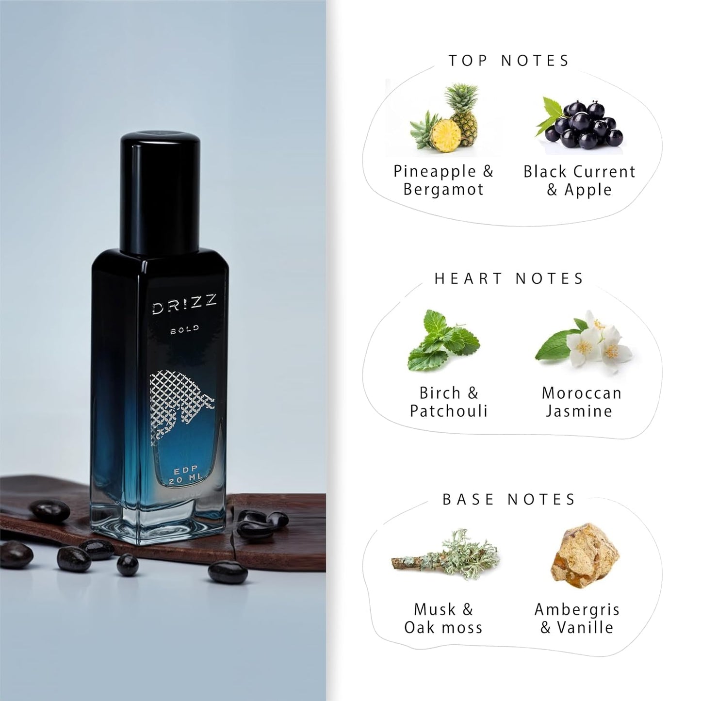 DRIZZ Bold Luxury Eau De Parfum for Men 20ml