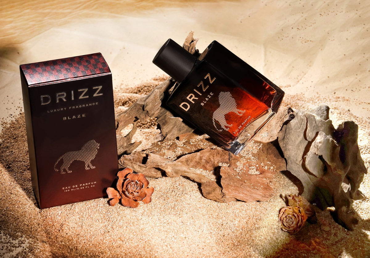 DRIZZ Blaze Eau de Parfum lifestyle shot
