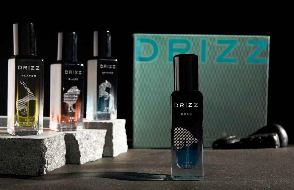 DRIZZ Bold Eau de Parfum lifestyle shot