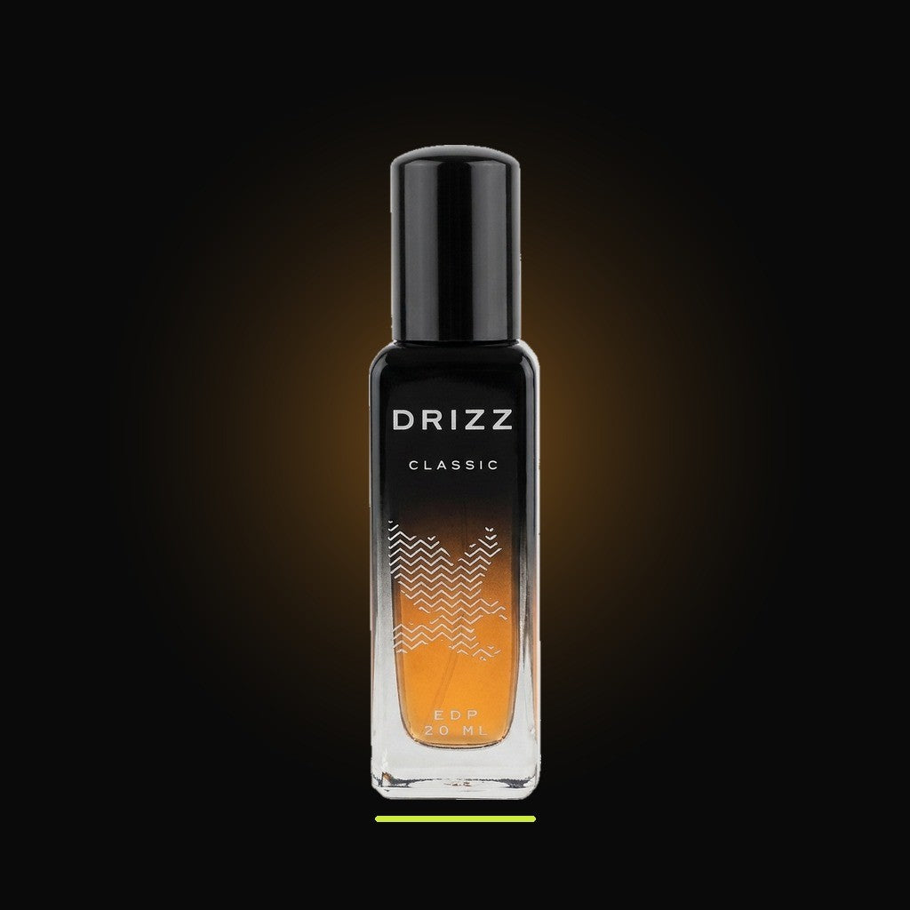 DRIZZ Classic 20ml Eau de Parfum — studio shot on black