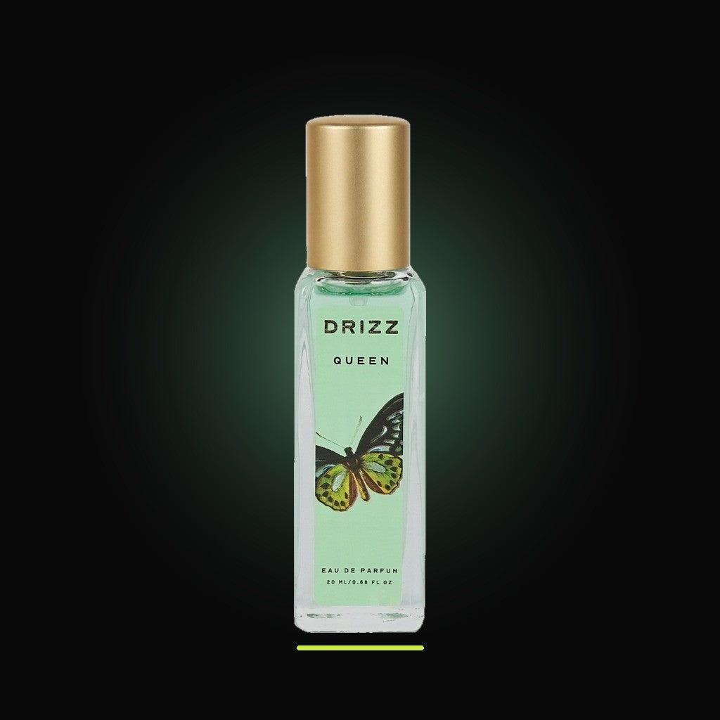 DRIZZ Queen 20ml Eau de Parfum — studio shot on black