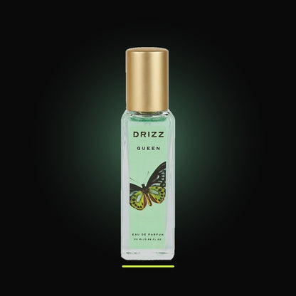 DRIZZ Queen 20ml Eau de Parfum — studio shot on black