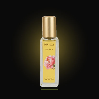 DRIZZ Spark 20ml Eau de Parfum — studio shot on black